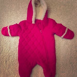 Pink absorba snowsuit